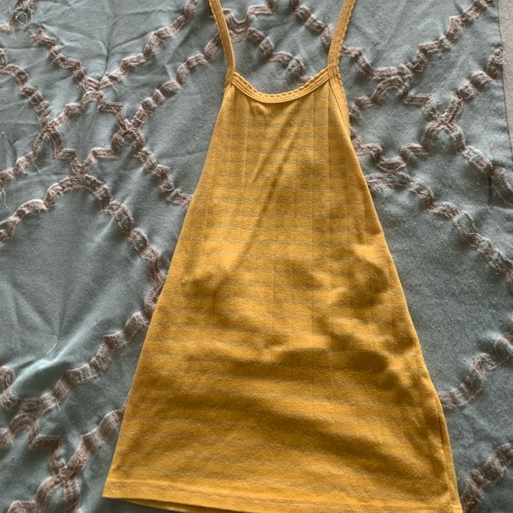 Yellow TieOverTheNeck TankTop : Smoke Free